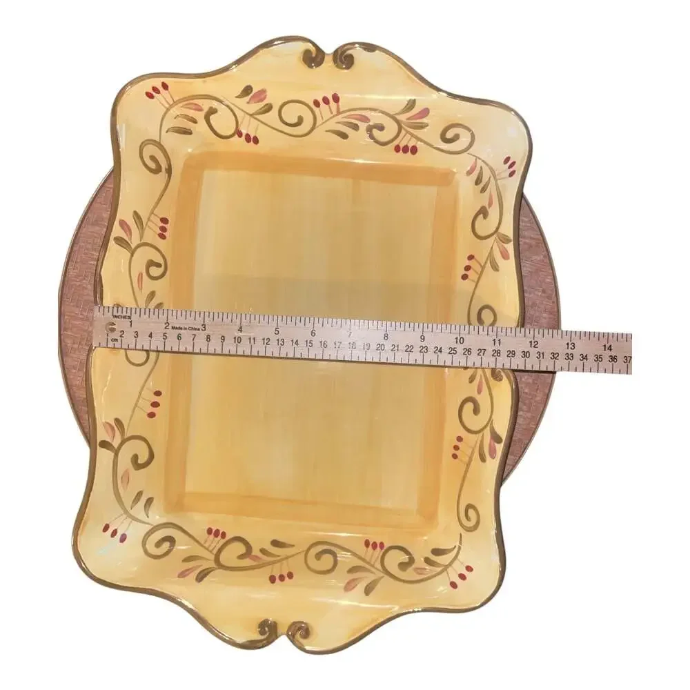 Home Trends Italian Villa Rectangular Serving Platter